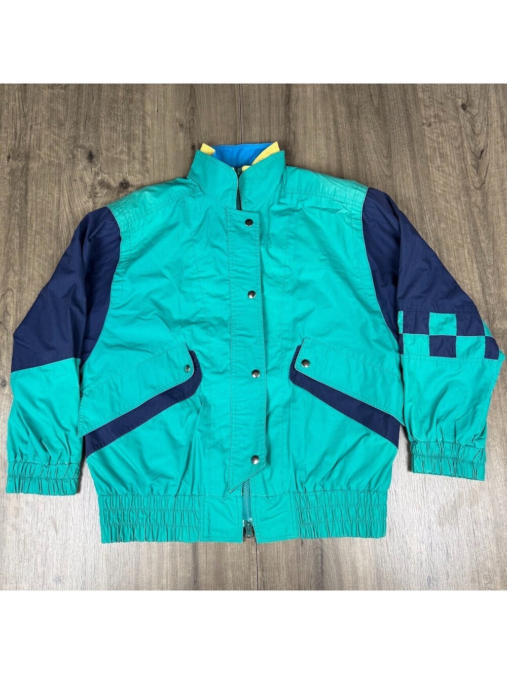 Vintage London Fog Jacket Mens S Multicolor Color block FOG Windbreaker Sailing